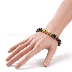 Bracelet de perles om mani padme hum mala&nbsp;BJEW-JB08507