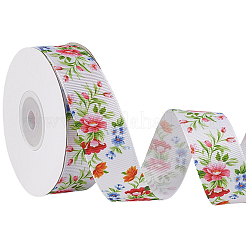 1 rouleau de ruban gros-grain en polyester imprimé simple face&nbsp;SRIB-CY0001-12B