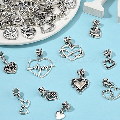 30 stücke 15 stile tibetischen stil legierung europäischen baumeln charme&nbsp;PALLOY-YW00072