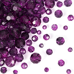 4 brin 4 styles de perles de verre transparentes peintes à la cuisson&nbsp;DGLA-TA0001-32C