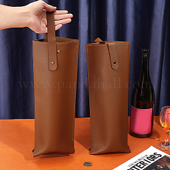 Tragetaschen aus Kunstleder für einzelne Weinflaschen&nbsp;ABAG-WH0044-85