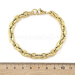 Braccialetti a catena in acciaio inossidabile 304 con chicchi di caffè per donna e uomo&nbsp;BJEW-F488-01G-02