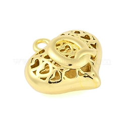 Ciondoli cavi in ottone per San Valentino&nbsp;KK-M289-03Q-G