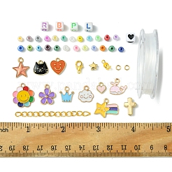 DIY-Sets zur Herstellung von Armbändern aus Glasperlen&nbsp;DIY-FS0007-18