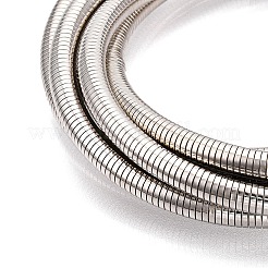Bracelet chaîne serpent ronde en fer&nbsp;BJEW-T022-01P