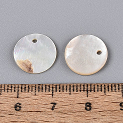Anhänger aus natürlichen Muschelscheiben&nbsp;SSHEL-N041-05