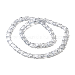 Transparentes perles de verre de galvanoplastie brins&nbsp;LS-EGLA-H103-PL01
