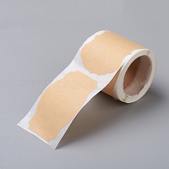 Selbstklebende Kraftpapier-Geschenkanhänger&nbsp;DIY-G021-08