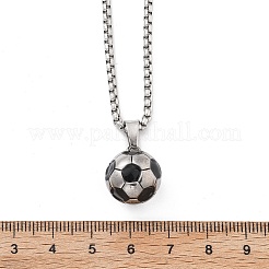 201 collane con ciondolo in acciaio inossidabile&nbsp;NJEW-H058-02P