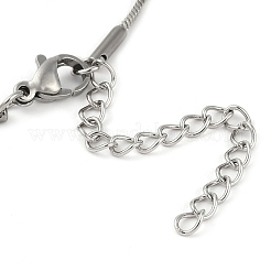 Cavigliere con catena a serpente in acciaio inossidabile 304&nbsp;AJEW-G024-07P