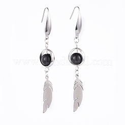 Orecchino pendente in acciaio inossidabile 304&nbsp;EJEW-JE03491