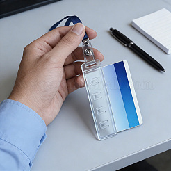 5 porte-carte d'identité en plastique à bande magnétique&nbsp;AJEW-CP0011-64