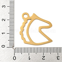 Ionenplattierung (IP) 304 Edelstahlanhänger&nbsp;STAS-B056-13G-01