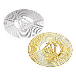 2 pz 2 colori 201 connettori/ciondoli in acciaio inossidabile&nbsp;STAS-TA0005-56