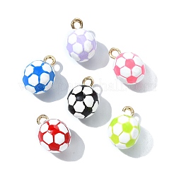6 pz 6 colori ciondoli in lega di smalto&nbsp;ENAM-CJ0007-62
