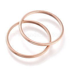 Glatte Bandringe aus Edelstahl 304&nbsp;RJEW-B0006-7-02RG