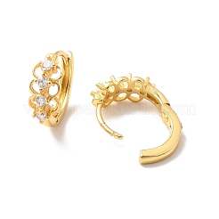 Orecchini a cerchio ad anello con zirconi chiari&nbsp;EJEW-P199-05G