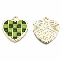 Pendentifs en damier en alliage de placage de crémaillère&nbsp;PALLOY-S132-257B-RS