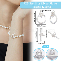 1 Stück 925 Sterling Silber Knebelverschluss&nbsp;STER-BBC0005-59