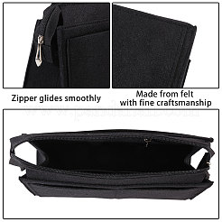 Insert organisateur de sac à main en feutre rectangle&nbsp;DIY-CO0001-11B-02