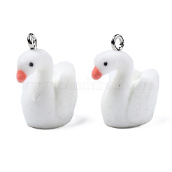 Pendentifs en résine floquée&nbsp;RESI-N032-12