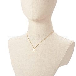 Perlas corazón colgante collares&nbsp;NJEW-JN03621-02
