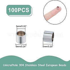 Perline europee in acciaio inossidabile 304&nbsp;STAS-UN0018-56P
