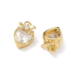Pendentifs avec zircon cubiques à micro-pavés en laiton&nbsp;KK-A291-10G-03