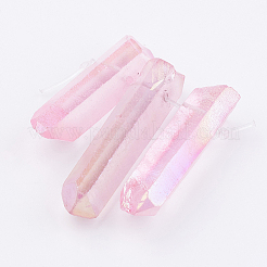 Perles de verre graduées en cristal de quartz naturel électrolytique&nbsp;LS-G-P315-A08