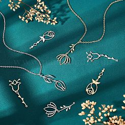 8 pendentif en acier inoxydable de style 201&nbsp;STAS-UN0033-37