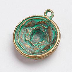 Pendentifs en alliage de style tibétain&nbsp;PALLOY-F187-17ABG