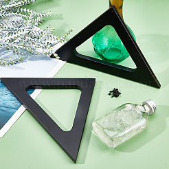 2 jeu de poignées de sac triangulaires en bois&nbsp;DIY-WR0001-12A