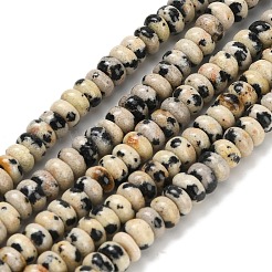 Natur Dalmatiner Jaspis Perlen Stränge&nbsp;G-Z110-B29-2x4mm