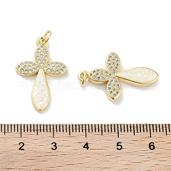 Messing micro pave klare zirkonia anhänger&nbsp;KK-L213-029G