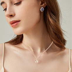 60 pièce 3 styles de pendentifs en laiton avec perles et bélières&nbsp;KK-BBC0028-88G