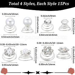 Spirale Haarnadel Spule Eisen Haar-Accessoires&nbsp;OHAR-SP0001-12A