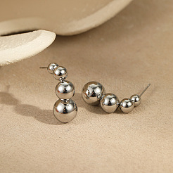 Boucles d'oreilles à tige en acier inoxydable 304 pour femmes&nbsp;WGEA6C6-03