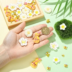 35 Stück 7 Arten undurchsichtige Harz Cabochons&nbsp;RESI-YW0006-45