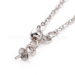 Fabrication de colliers en argent sterling 925 rhodié&nbsp;STER-I021-06P