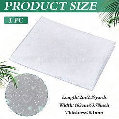Polyester-Netzstoff mit Herzmuster&nbsp;DIY-WH0591-146A