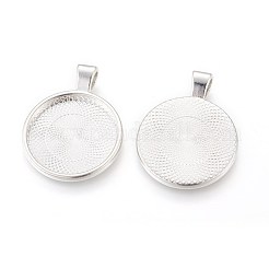 Pendenti basi di cabochon in lega&nbsp;X-PALLOY-A15654-S