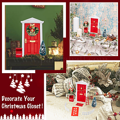 Kit de décoration mini présentoir thème noël&nbsp;AJEW-WH0291-33