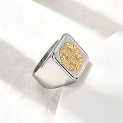 304 Edelstahl-Fingerringe mit breitem Band für Männer&nbsp;RJEW-P163-02P