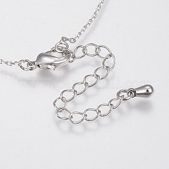 Colliers avec pendentif en laiton avec zircon cubique&nbsp;NJEW-H479-04P