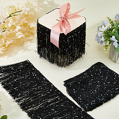 Ruban polyester à paillettes et pompons de 4 m&nbsp;OCOR-HS0001-17B