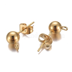 Ohrstecker-Beschläge aus Edelstahl 304&nbsp;STAS-P148-07G-B