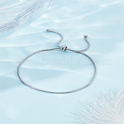 1 tobillera de cadena de acero inoxidable para mujer&nbsp;AJEW-LP0006-48B-P