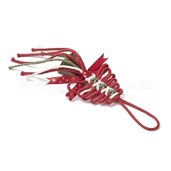 Weihnachtsbaum baumwollschnur fäden anhänger dekorationen&nbsp;HJEW-TA00403-02