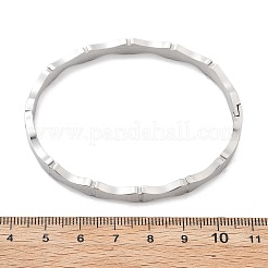 Bambusgelenk 304 Edelstahl Armreifen für Frauen&nbsp;BJEW-Z092-01P