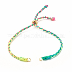 Bracelet cordon tressé en fil de nylon tressé&nbsp;AJEW-JB01121